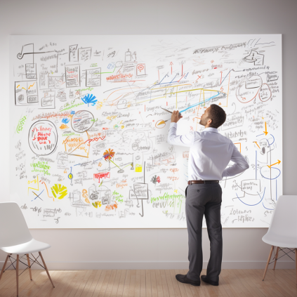 marketing, business, whiteboard